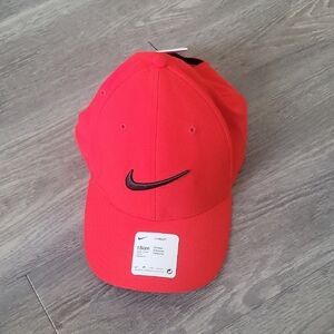 Vibrant Red Cap with Black Swoosh